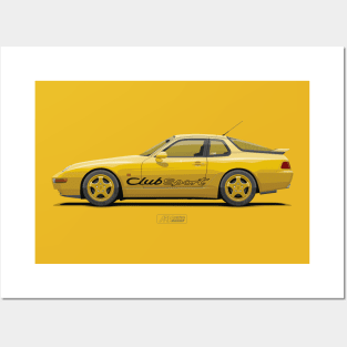 968 Club Sport Speed Yellow Posters and Art